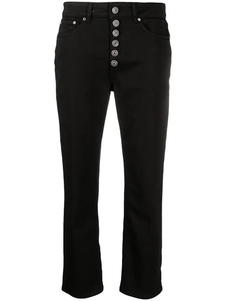  Dondup Straight-leg Cropped Jeans - Black 