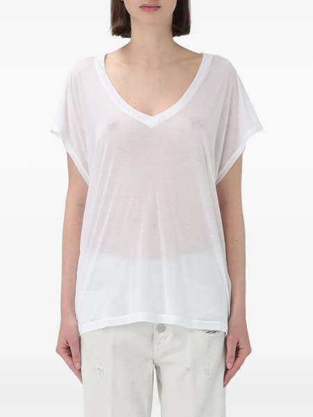  Dondup V-neck Short-sleeve T-shirt - White 