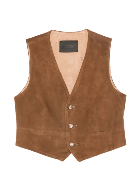  Dondup V-neck Waistcoat - Brown 