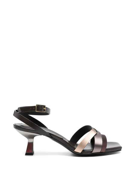  Donnarì Strappy Leather Sandals - Brown 
