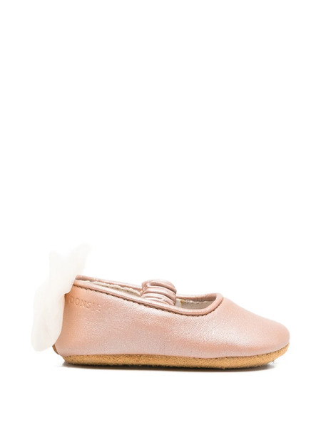  Donsje Bow Leather Ballerinas - Pink 