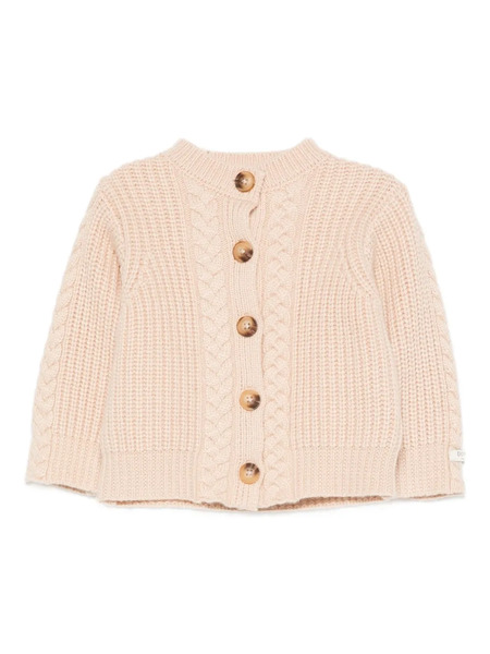 Donsje Cable-knit Button Cardigan - Neutrals 