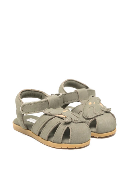  Donsje Elephant-appliqué Sandal - Green 