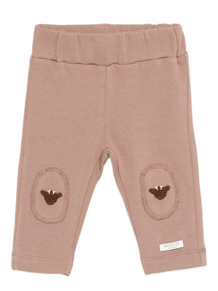  Donsje Embroidered-knee Trousers - Brown 