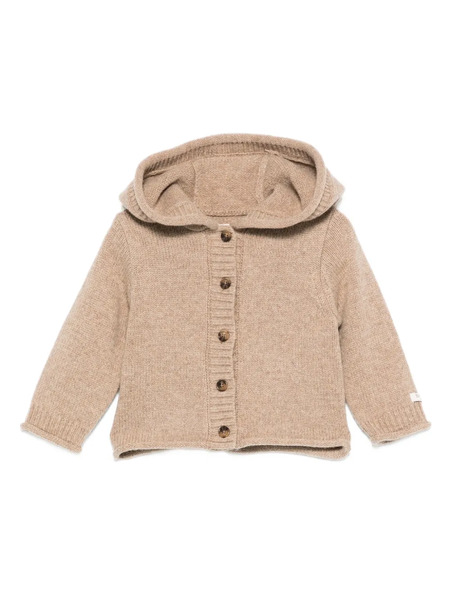  Donsje Hooded Buttoned Cardigan - Neutrals 