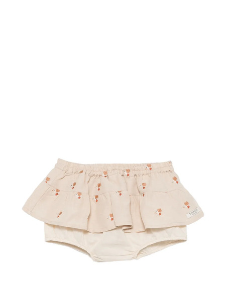  Donsje Ruffled Embroidered Skirt - Neutrals 