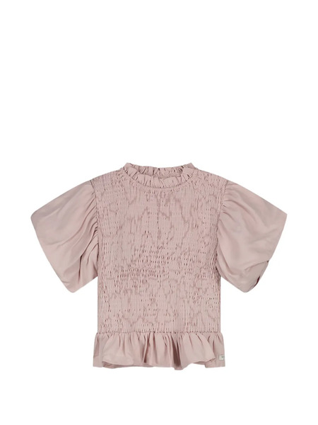  Donsje Ruffled Shirred Top - Pink 