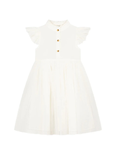  Donsje Ruffled-trim Dress - White 