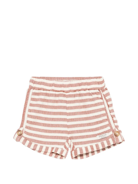  Donsje Striped Button Shorts - Brown 