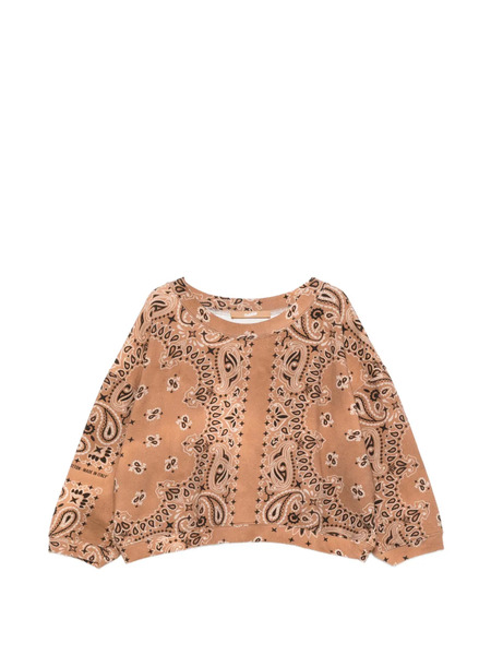  Don't @ Me Paisley-print Sweatshirt - Neutrals 