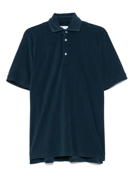  Doppiaa Terry-cloth Polo Shirt - Blue 