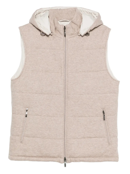  Doriani Cashmere Zip-fastening Vest - Neutrals 