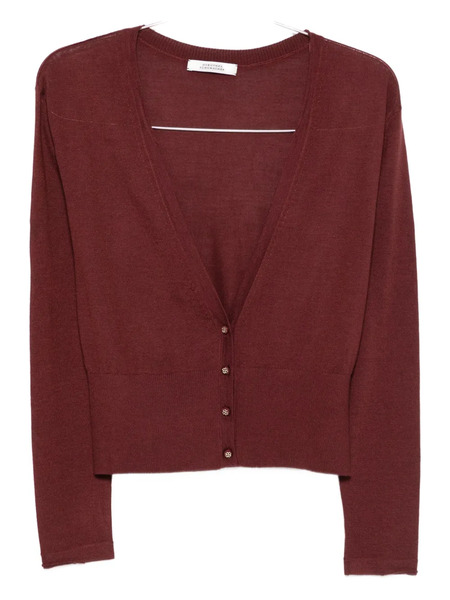  Dorothee Schumacher Button-front V-neck Cardigan - Red 