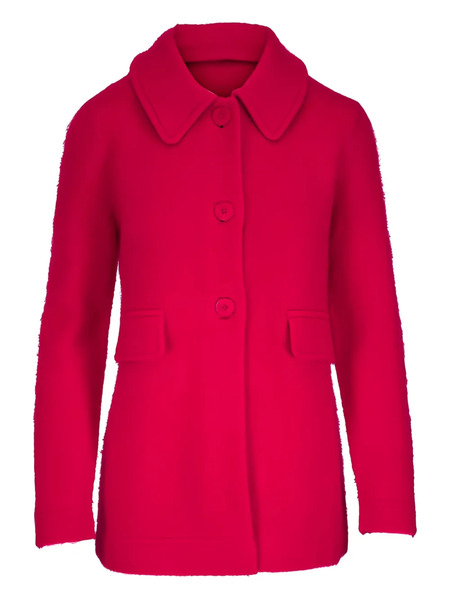  Dorothee Schumacher Fluffy Statements Flap-pocket Coat - Red 
