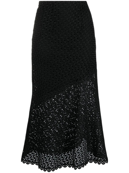  Dorothee Schumacher Graphic Performance Macramé Midi Skirt - Black 