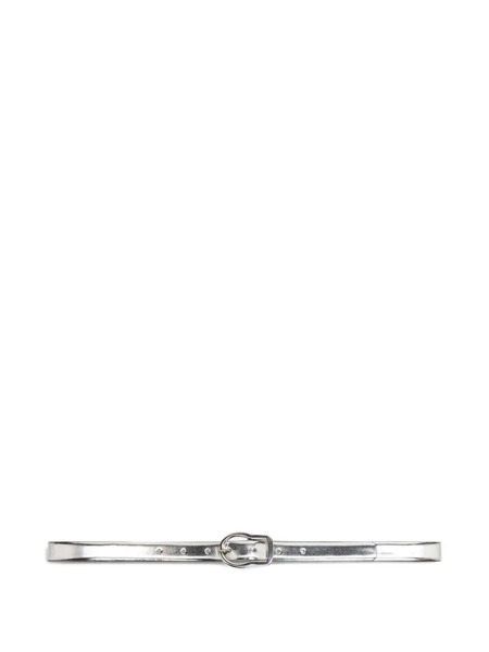  Dorothee Schumacher Leather Belt - Silver 