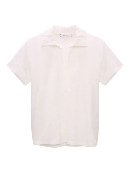  Dorothee Schumacher Natural Ease Polo Shirt - White 