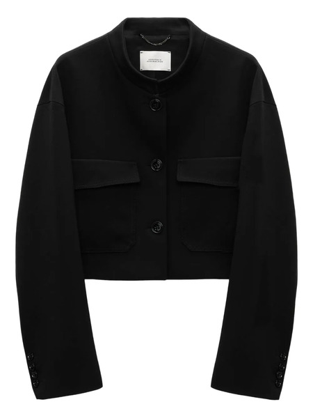  Dorothee Schumacher Pocketed Cropped Jacket - Black 
