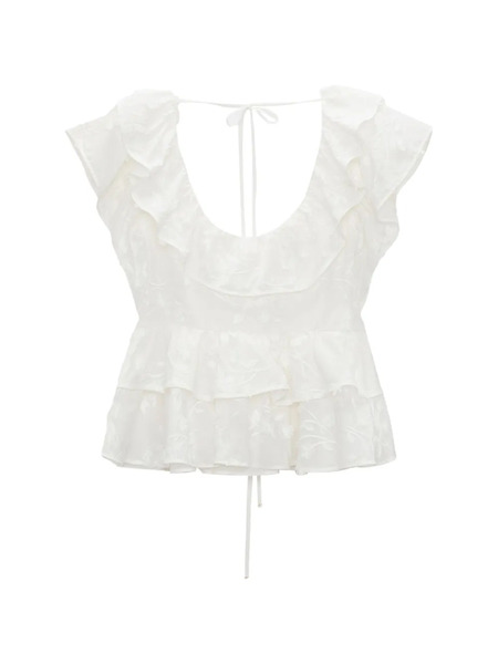  Dorothee Schumacher Ruffled Top - White 