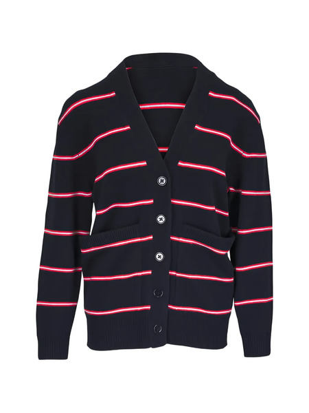  Dorothee Schumacher Striped-pattern Cardigan - Blue 