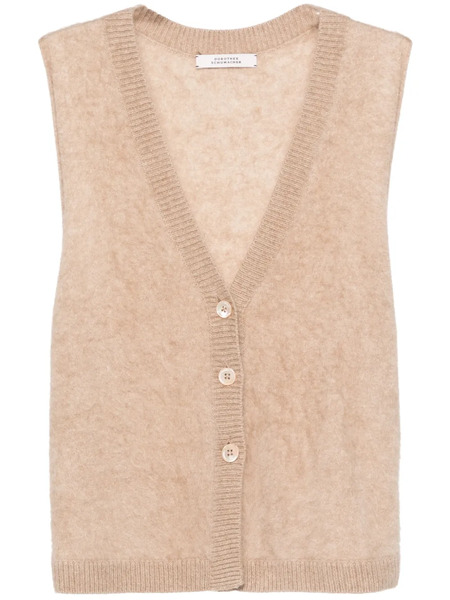  Dorothee Schumacher Textured Cashmere Top - Brown 