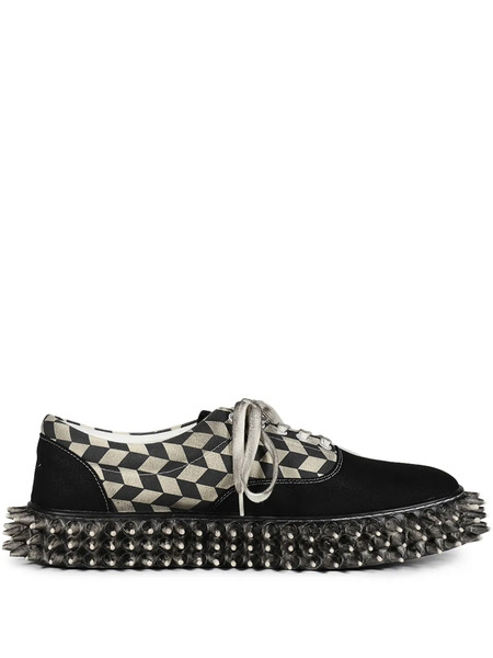  Doublet Dirty Spike Sneakers - Black 