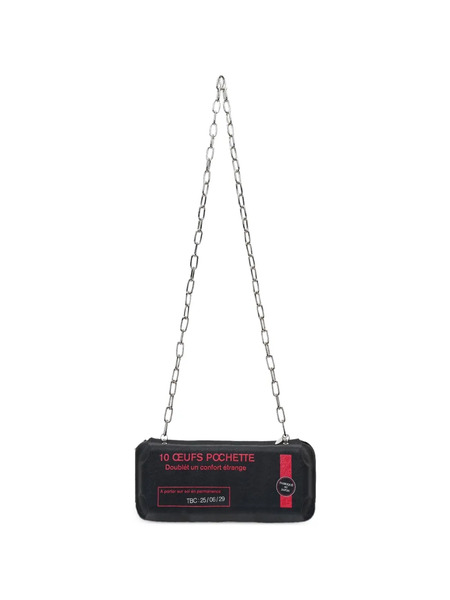  Doublet Embossed Chain Shoulder Bag - Black 