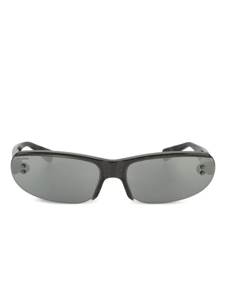  Doublet Flameless Rectangle-frame Sunglasses - Black 