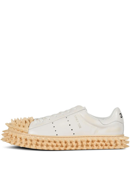  Doublet Spike-embellished Lace-up Sneakers - White 