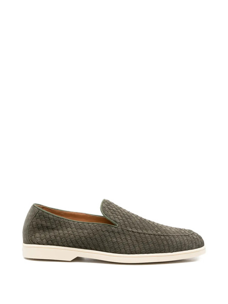  Doucal's Almond-toe Loafers - Green 