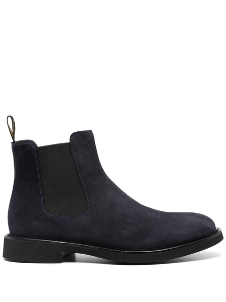  Doucal's Almond-toe Suede Chelsea Boots - Blue 