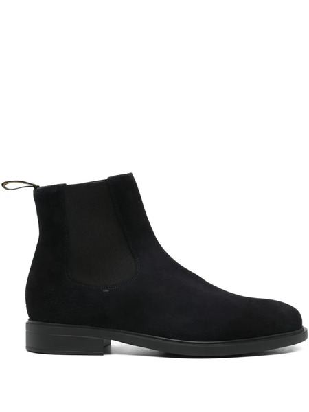 Doucal's Elastic-panel Suede Boots - Blue 