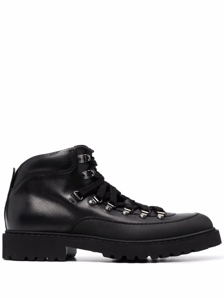  Doucal's Lace-up Ankle Boots - Black 