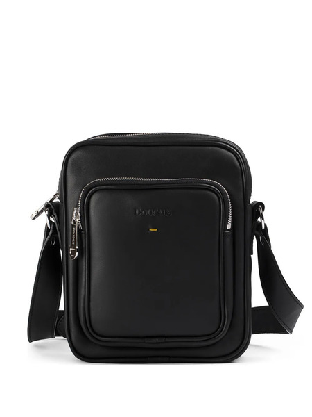  Doucal's Leather Messenger Bag - Black 