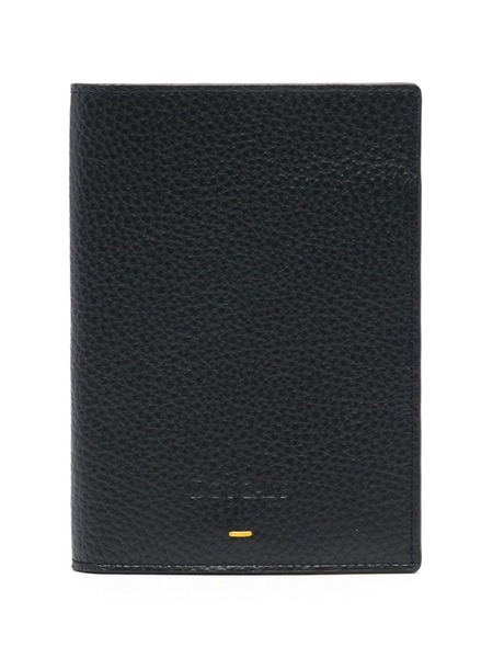  Doucal's Logo-debossed Leather Passport Holder - Blue 