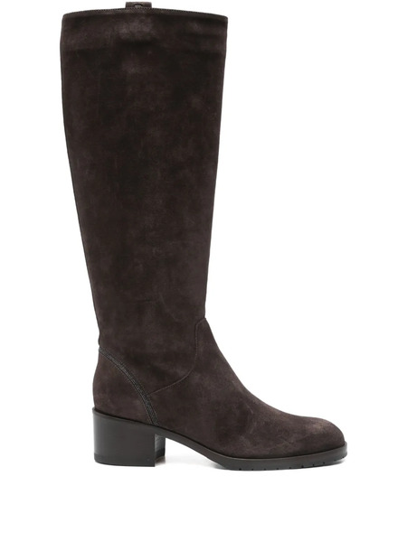  Doucal's 50mm Leather Knee-high Boots - Brown 