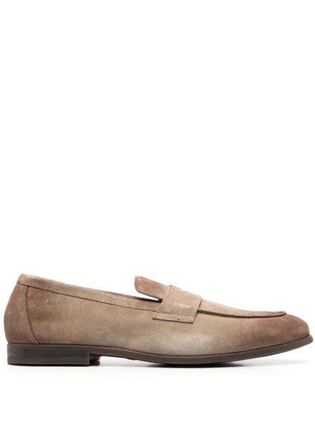  Doucal's Ombré-effect Suede Penny Loafers - Neutrals 