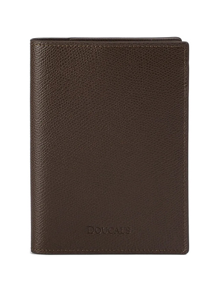  Doucal's Palmellato-leather Passport Holder - Brown 