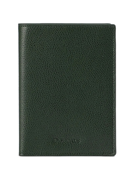  Doucal's Palmellato-leather Passport Holder - Green 