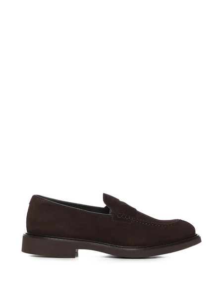  Doucal's Panelled Suede Loafers - Brown 
