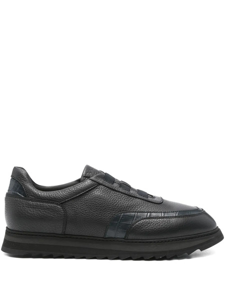  Doucal's Rodrigo Textured Sneakers - Black 