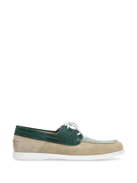  Doucal's Suede Boat Shoes - Neutrals 
