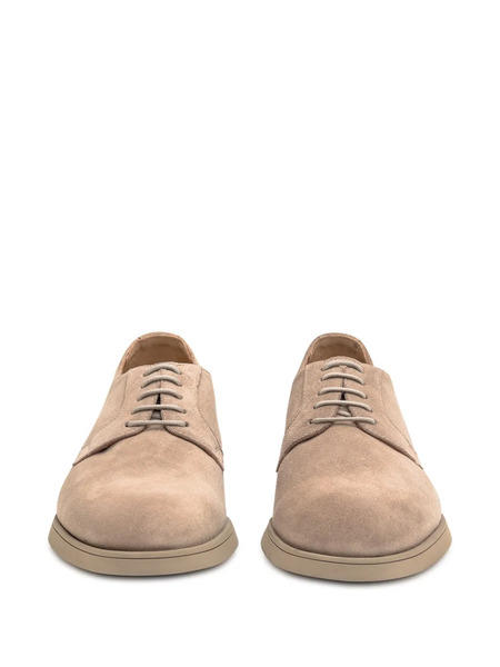  Doucal's Suede Derby Shoes - Neutrals 