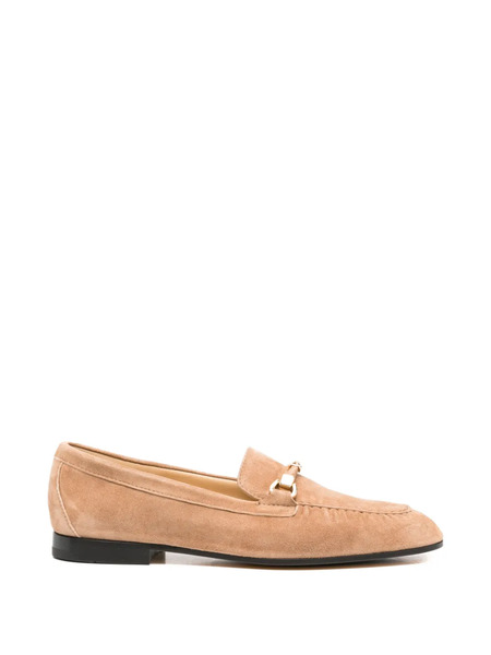  Doucal's Suede Hardware Loafers - Neutrals 