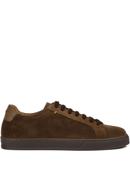  Doucal's Suede Lace-up Sneakers - Brown 