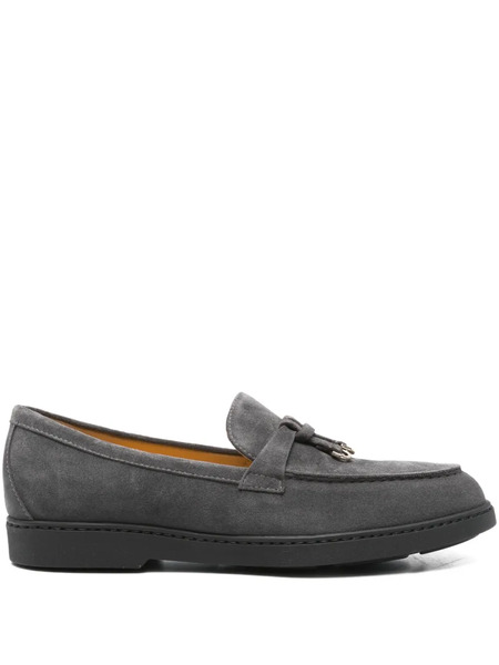  Doucal's Tassel-detail Suede Loafers - Grey 