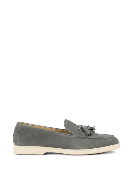  Doucal's Tassel-detail Suede Loafers - Grey 