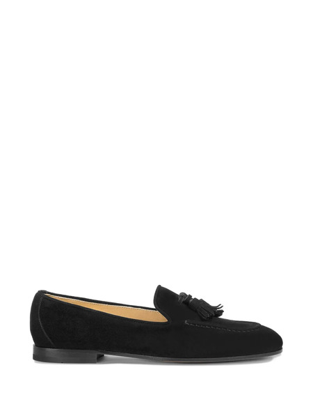  Doucal's Tassel-detailed Suede Loafers - Black 