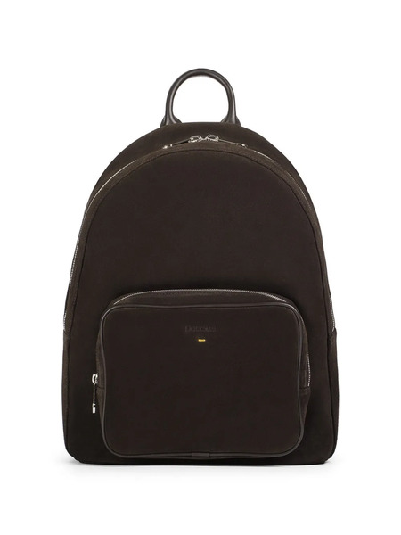  Doucal's Top-handle Leather Backpack - Brown 