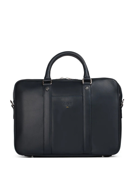  Doucal's Top-handle Leather Briefcase - Blue 